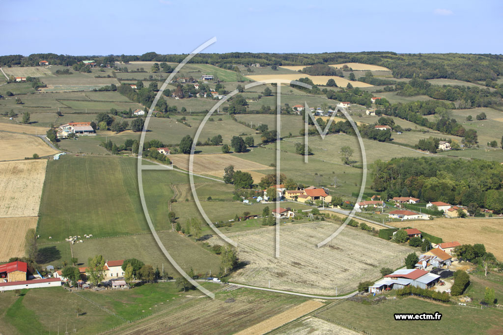 Photo arienne de Pisieu (Les Rivaux)