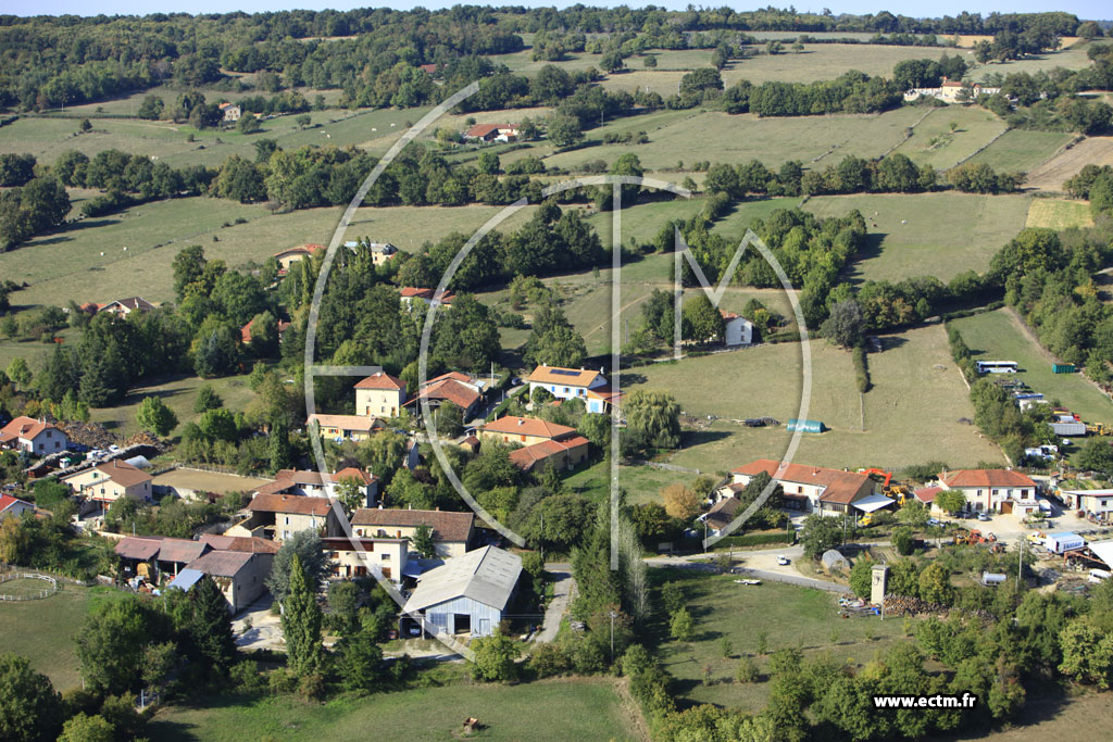 Photo arienne de Pommier-de-Beaurepaire (Bas-Pommier)