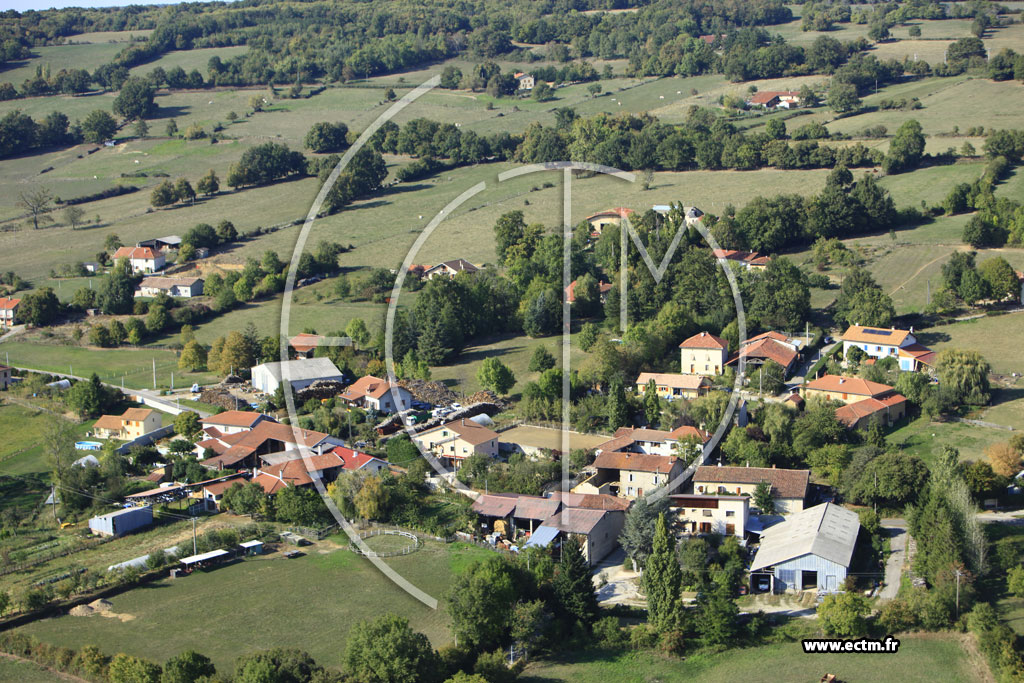 Photo arienne de Pommier-de-Beaurepaire (Bas-Pommier)