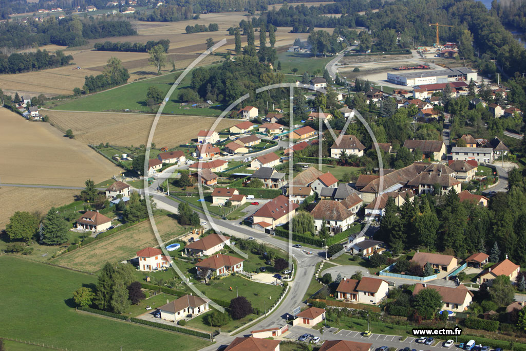 Photo arienne de Aoste (Les Champagnes)