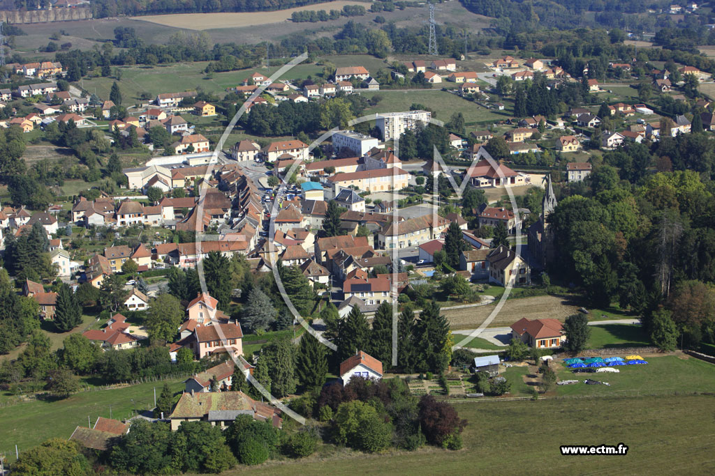 Photo arienne de La Btie-Montgascon