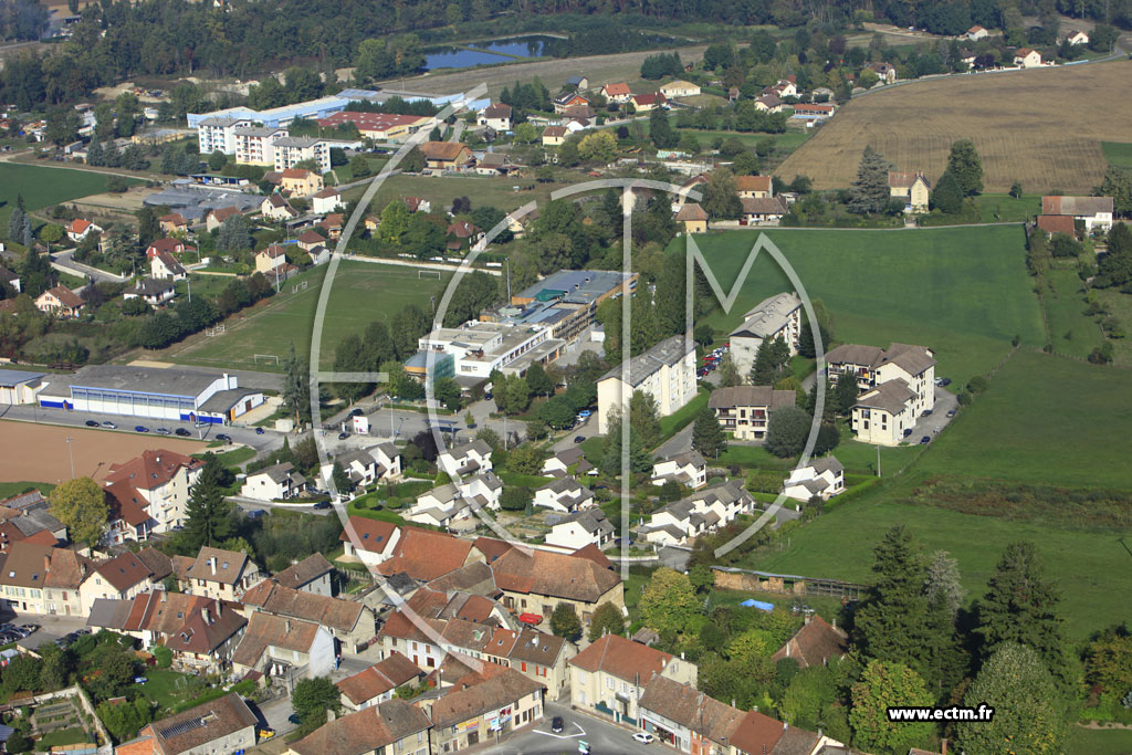 Photo arienne de Saint-Genix-sur-Guiers