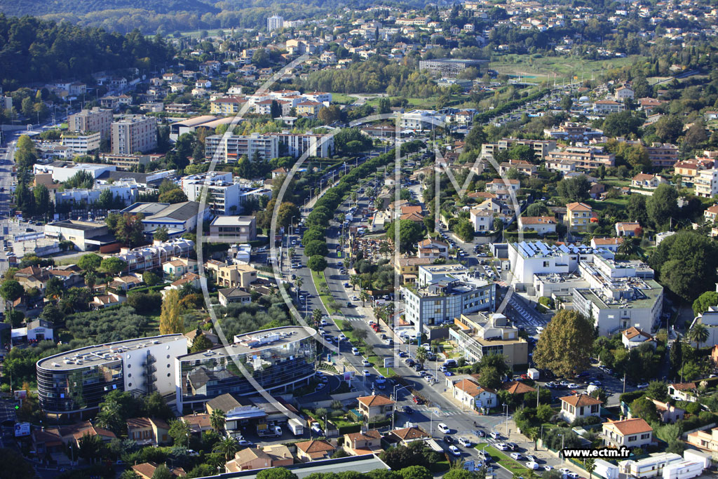 Photo arienne de Cagnes-sur-Mer (Avenue des Alpes)
