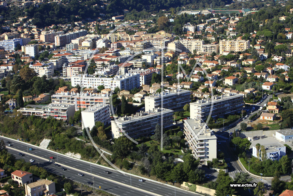 Photo arienne de Cagnes-sur-Mer (Avenue des Chnes)