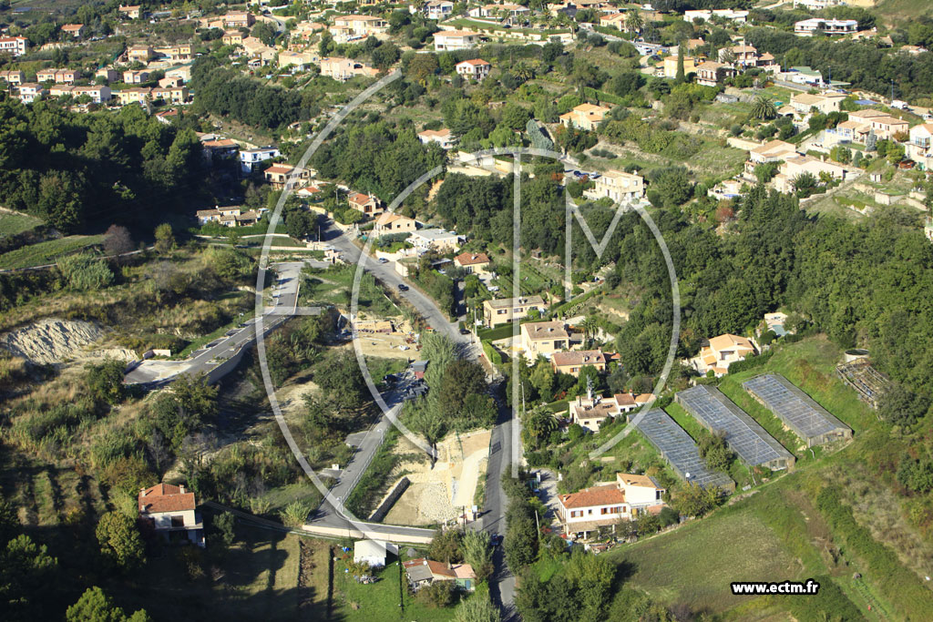 Photo arienne de Cagnes-sur-Mer (Chemin de Sainte-Colombe)
