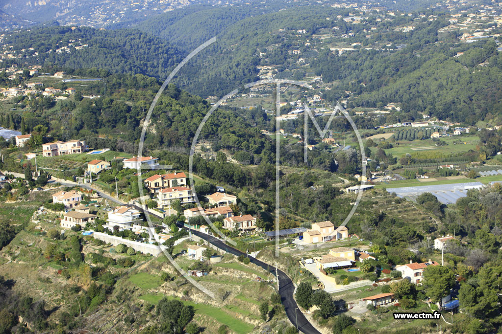 Photo arienne de Cagnes-sur-Mer (Chemin des Caucours)