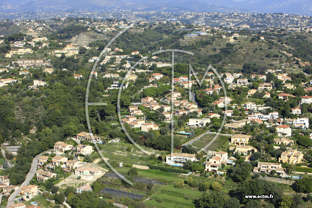 Photo arienne de Cagnes-sur-Mer (Chemin des Collettes)