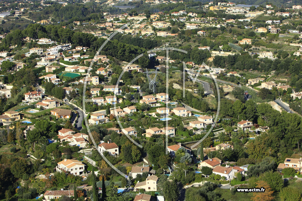 Photo arienne de Cagnes-sur-Mer (Chemin des Collines)