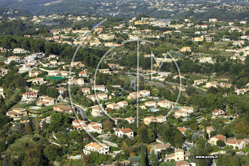 Photo arienne de Cagnes-sur-Mer (Chemin des Collines)