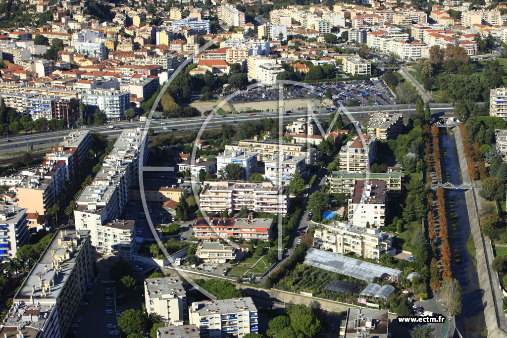 Photo arienne de Cagnes-sur-Mer (Chemin des Petits Plans)