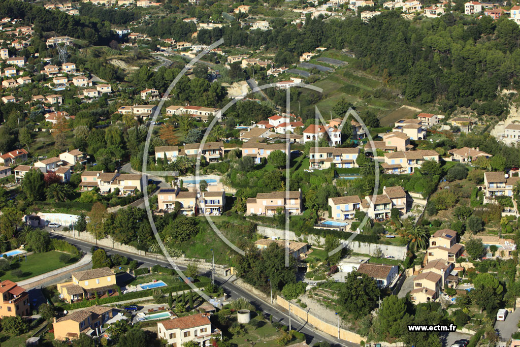 Photo arienne de Cagnes-sur-Mer (Chemin des Travails)