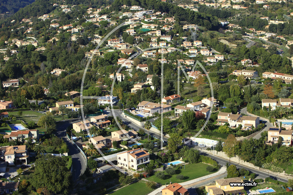 Photo arienne de Cagnes-sur-Mer (Chemin des Travails)