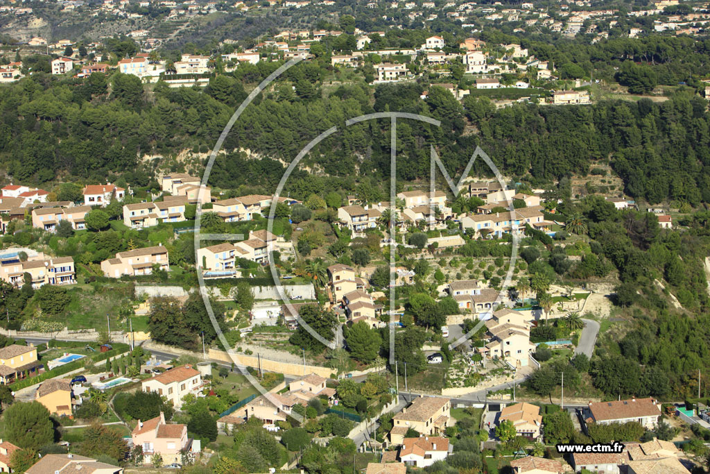 Photo arienne de Cagnes-sur-Mer (Chemin des Travails)