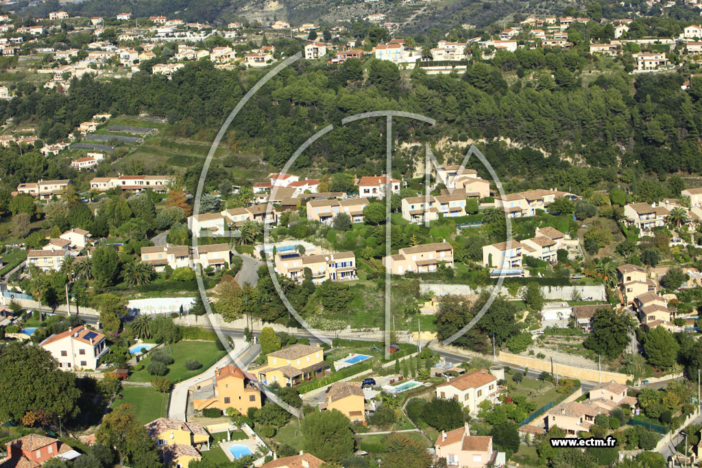 Photo arienne de Cagnes-sur-Mer (Chemin des Travails)