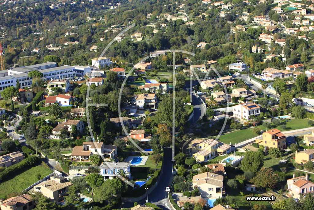 Photo arienne de Cagnes-sur-Mer (Chemin des Vallires)