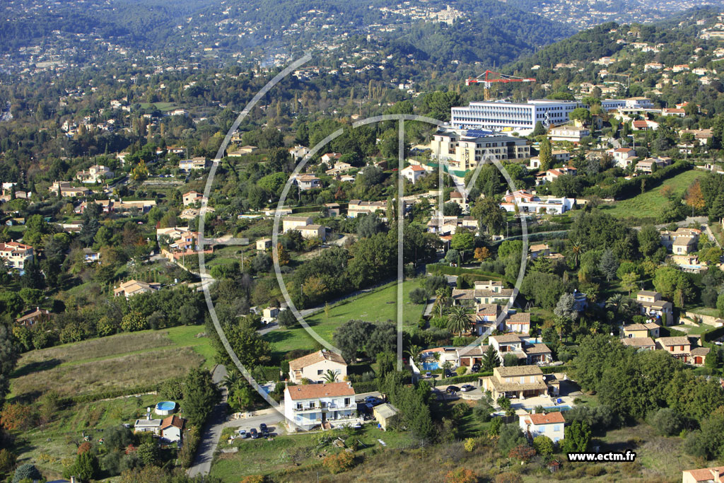 Photo arienne de Cagnes-sur-Mer (Chemin des Vallires)