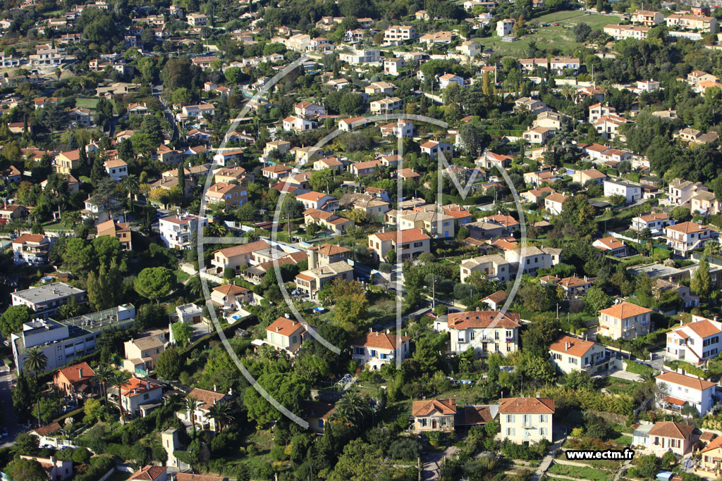 Photo arienne de Cagnes-sur-Mer (Chemin du Collet du Malvan)
