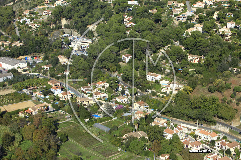 Photo arienne de Cagnes-sur-Mer (Chemin du Val de Cagnes)