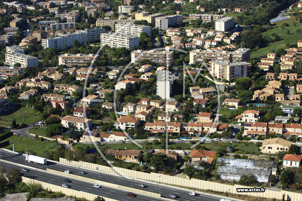 Photo arienne de Cagnes-sur-Mer (Rue des Clmentiniers)