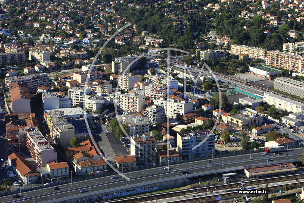 Photo arienne de Cagnes-sur-Mer (Rue Jules Verne)