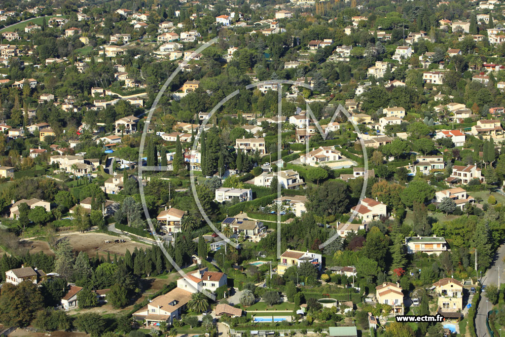 Photo arienne de La Colle-sur-Loup (Chemin des Caillades)