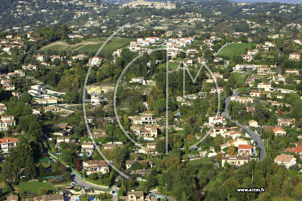 Photo arienne de La Colle-sur-Loup (Chemin des Campons)