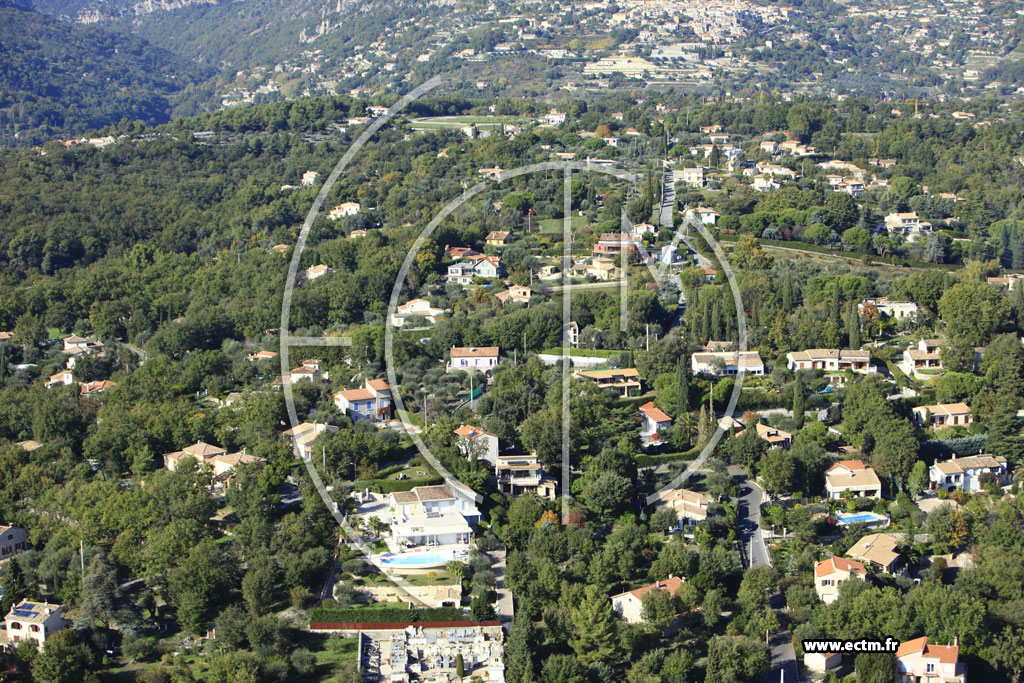 Photo arienne de La Gaude