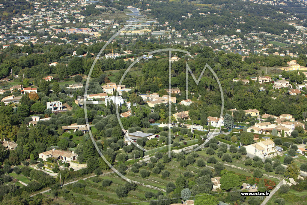 Photo arienne de La Gaude