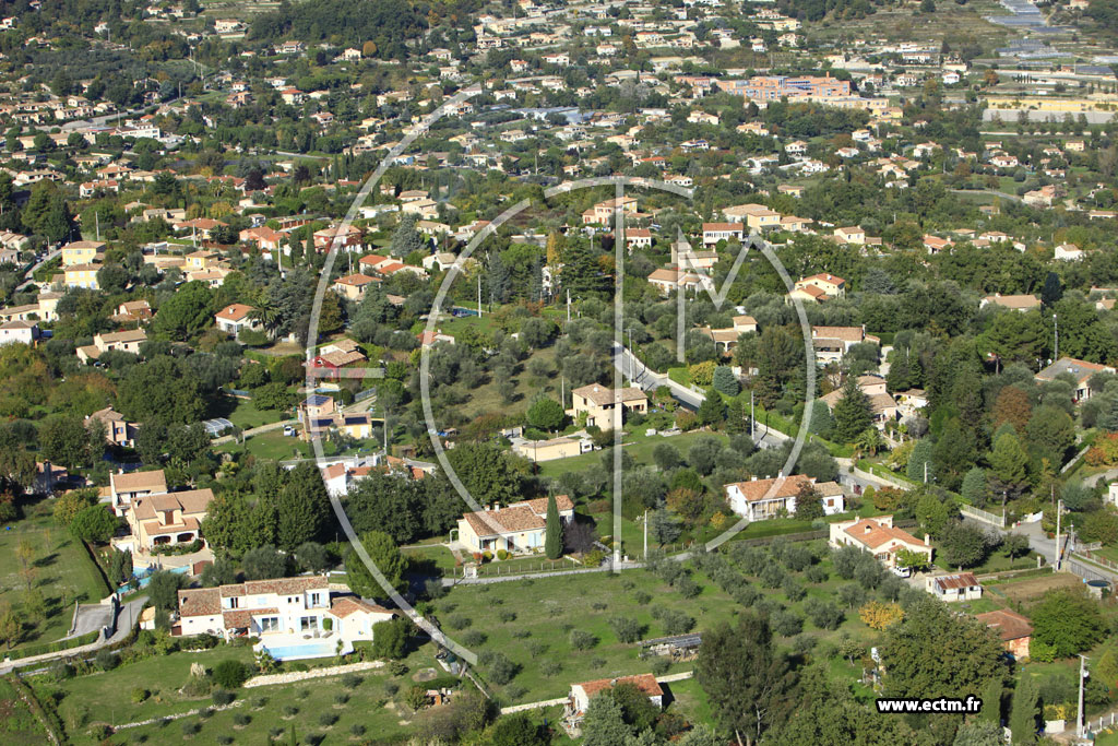 Photo arienne de La Gaude