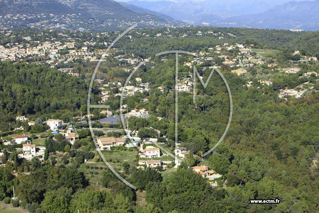 Photo arienne de La Gaude (Vieux chemin de Cagnes  La Gaude)