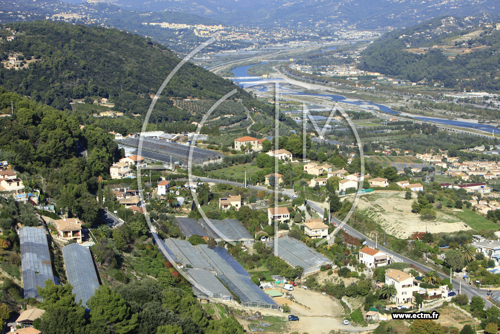 Photo arienne de Saint-Laurent-du-Var (Route de Saint-Jeannet)