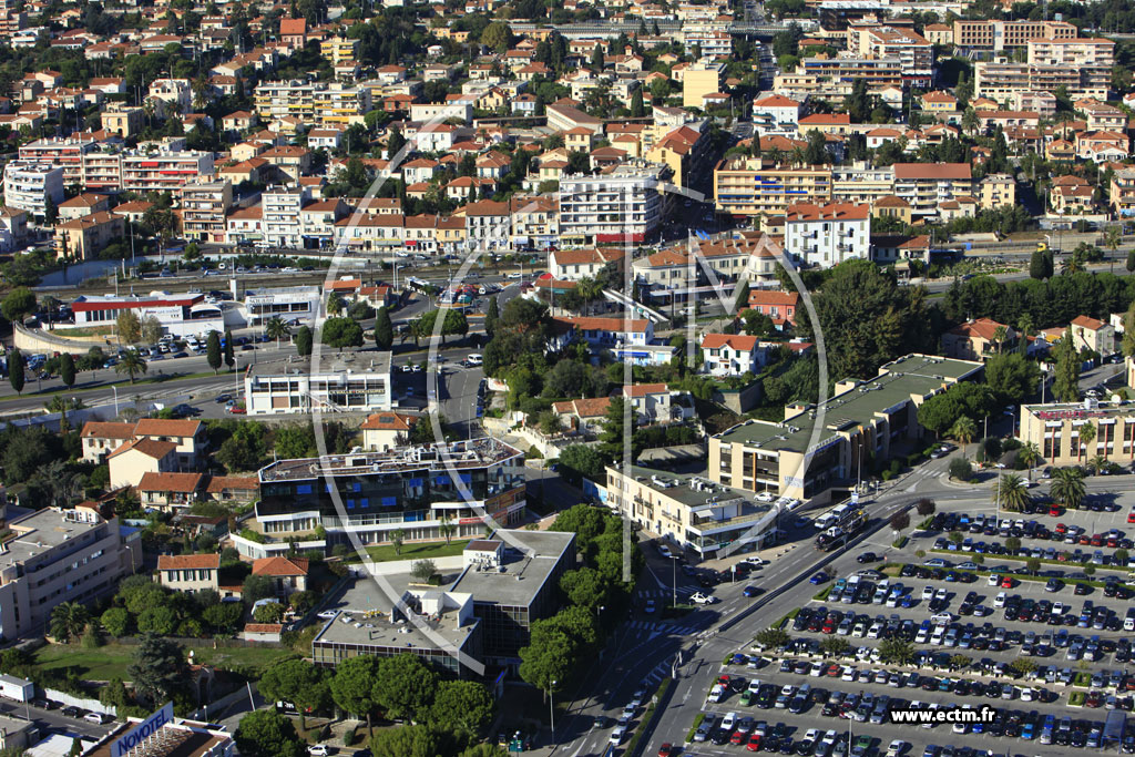 Photo arienne de Saint-Laurent-du-Var (Route du Bord de Mer)