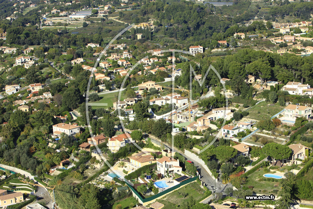 Photo arienne de Saint-Paul (Chemin des Collines)