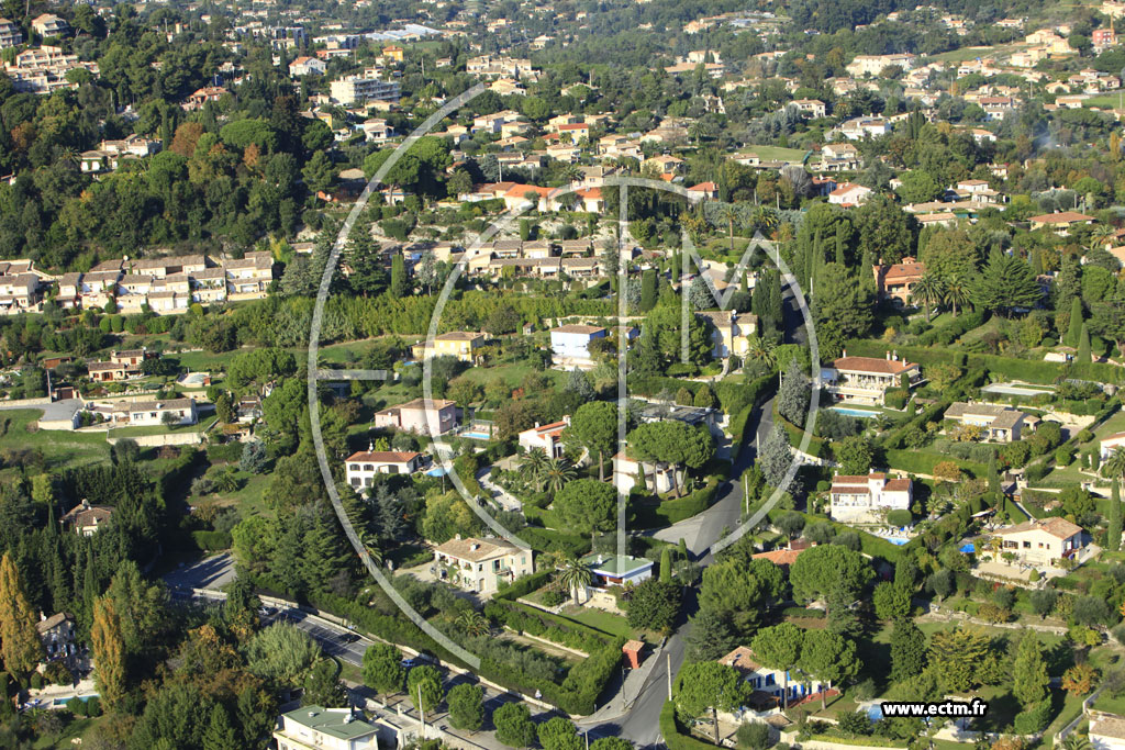 Photo arienne de Vence (Ancien Chemin de Saint-Paul)