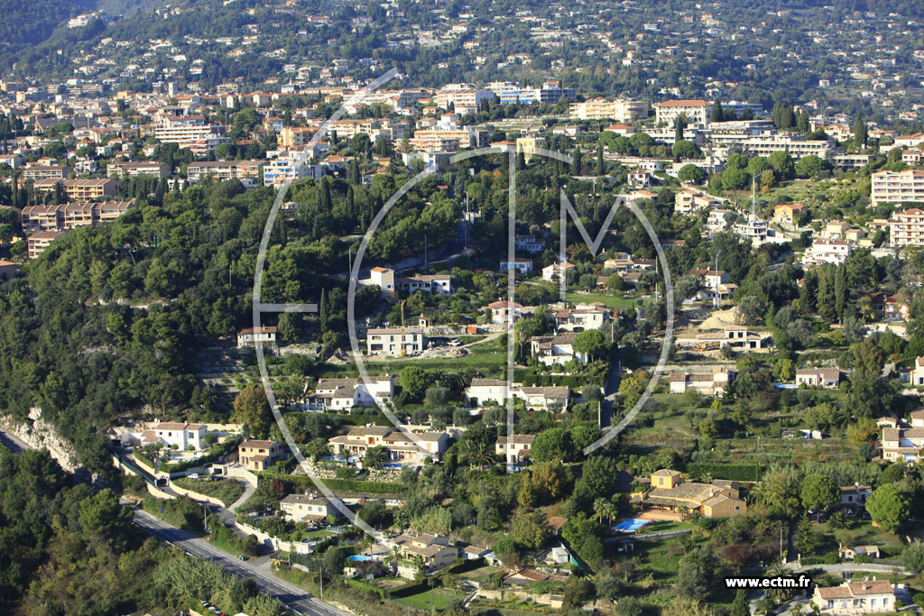 Photo arienne de Vence (Chemin de la Calade)