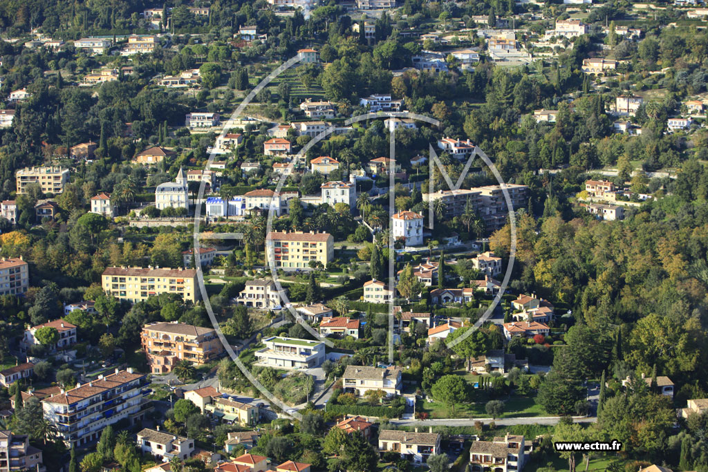 Photo arienne de Vence (Chemin de la Fontette)
