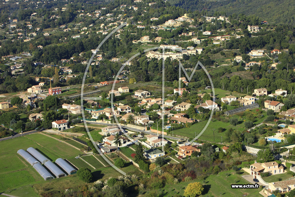 Photo arienne de Vence (Chemin de Malbosquet)