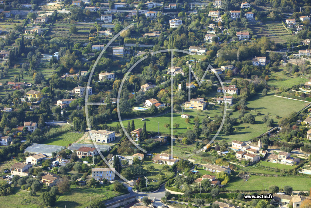 Photo arienne de Vence (Chemin de Sainte-Colombe)
