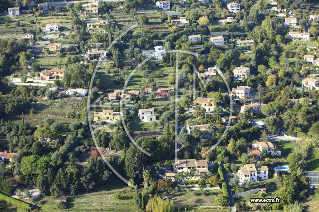 Photo arienne de Vence (Chemin de Sainte-Colombe)