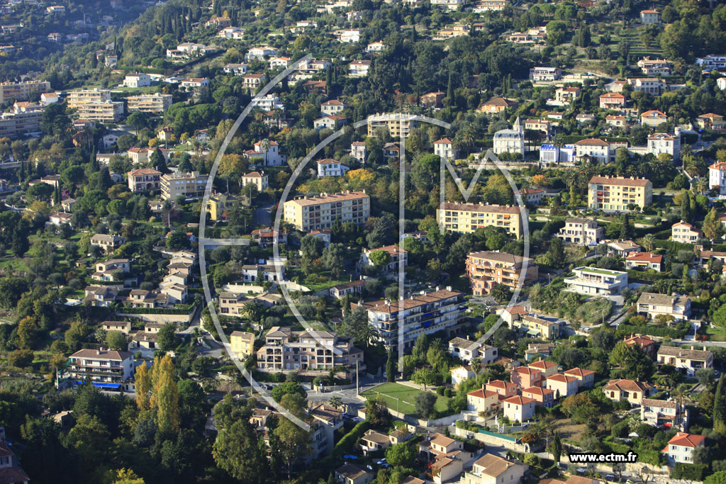 Photo arienne de Vence (Chemin de Sainte-Colombe)