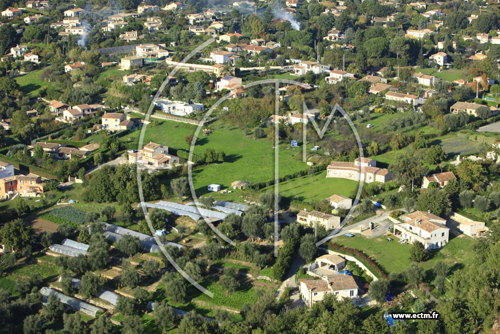 Photo arienne de Vence (Chemin des Bouscatiers)