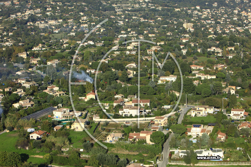 Photo arienne de Vence (Chemin des Cistes)