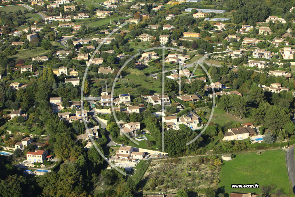 Photo arienne de Vence (Chemin des Ecoliers)