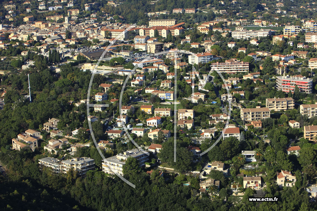 Photo arienne de Vence (Chemin des Meillires)