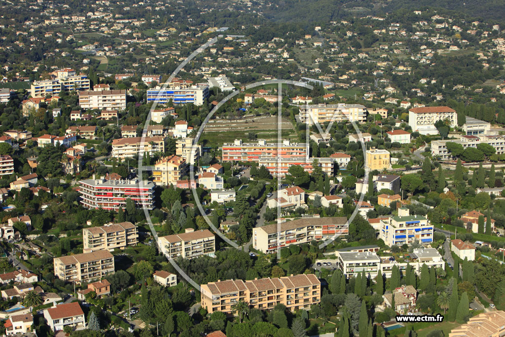 Photo arienne de Vence (Chemin des Meillires)