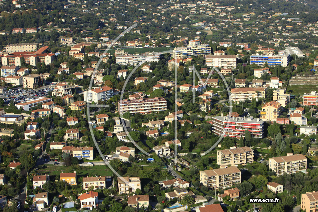 Photo arienne de Vence (Chemin des Meillires)