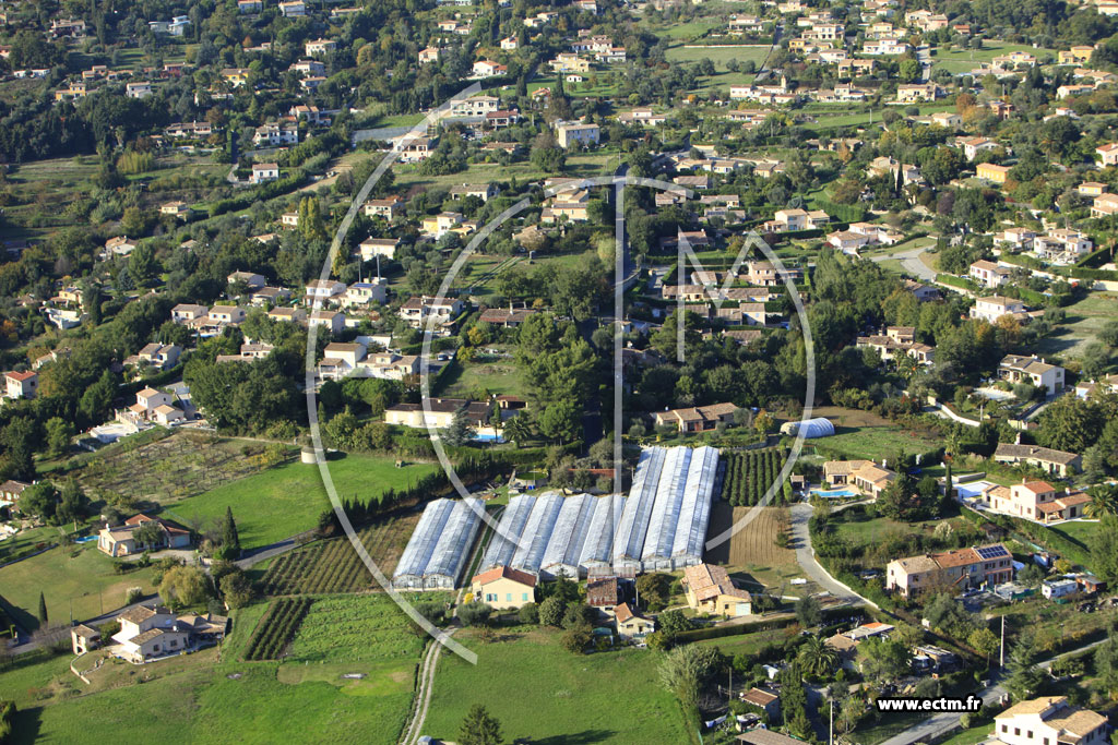 Photo arienne de Vence (Chemin du Fort Carr)