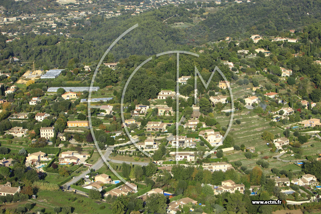 Photo arienne de Vence (Chemin du Fort Carr)