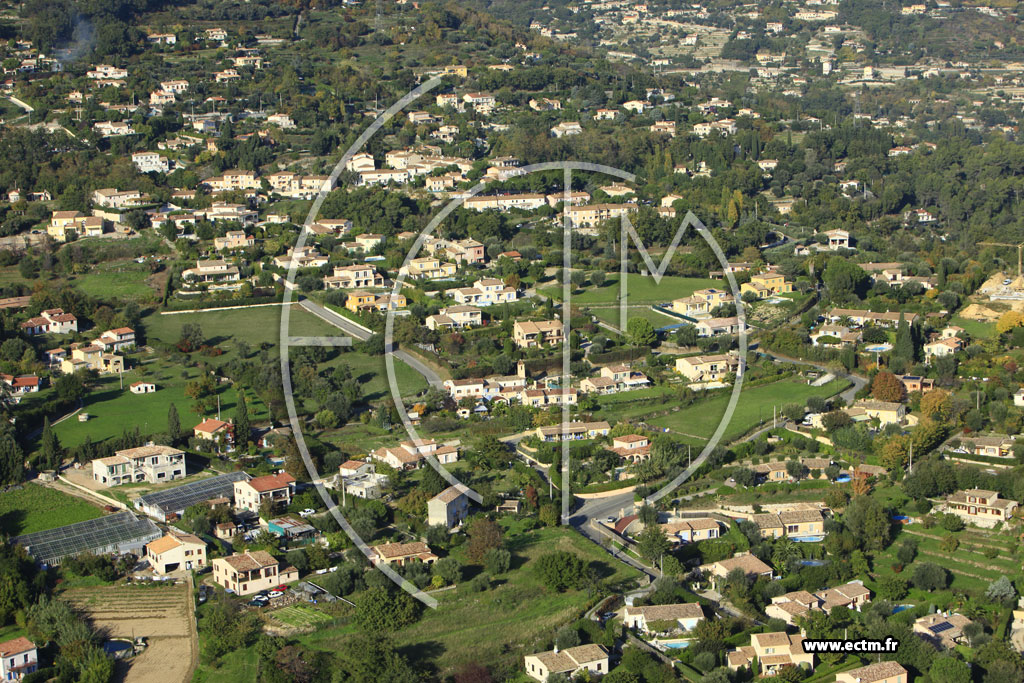 Photo arienne de Vence (Chemin du Fort Carr)