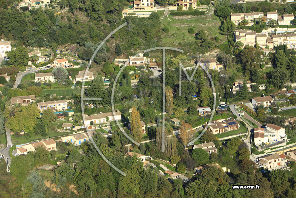 Photo arienne de Vence (Chemin du Pioulier)